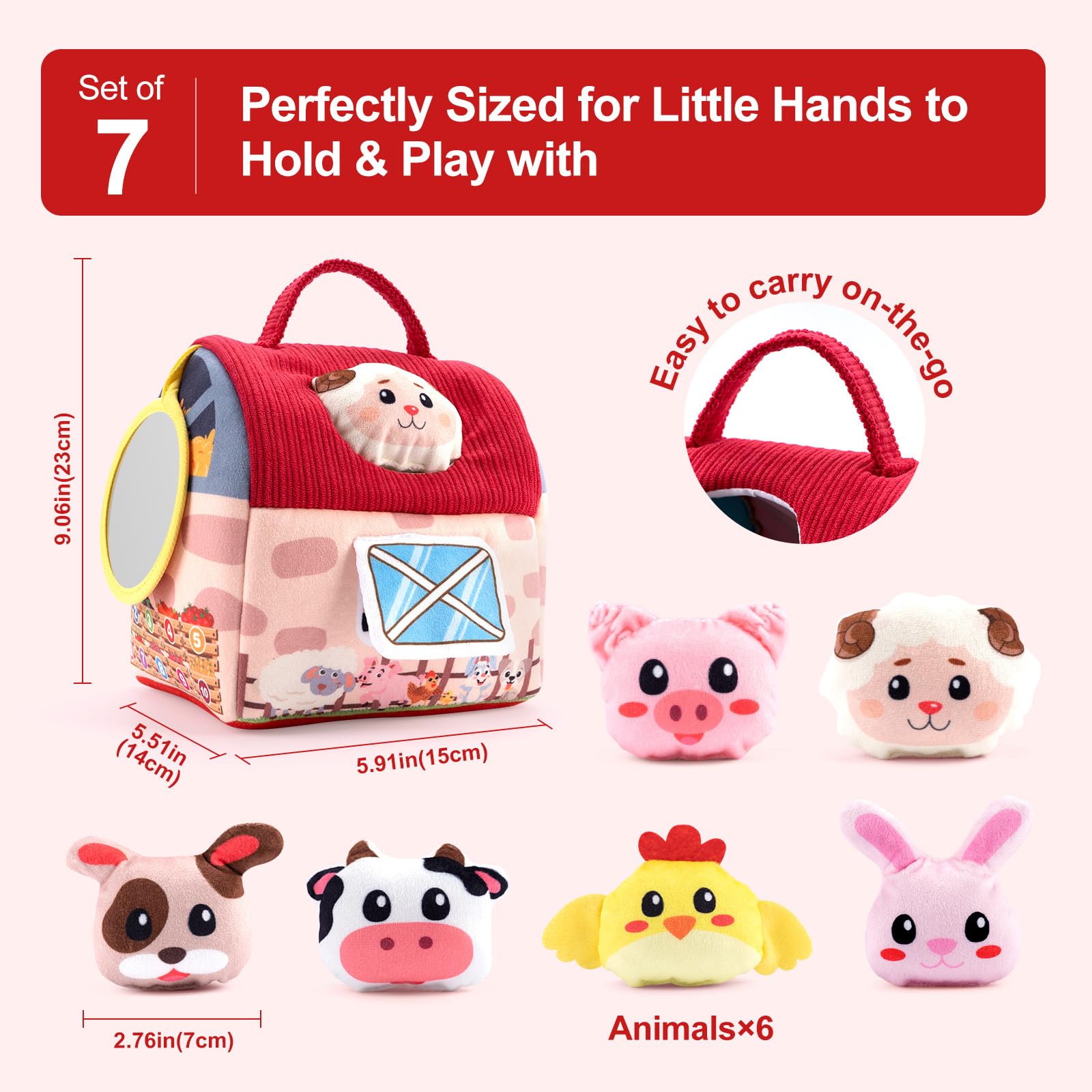 Padonise soft fabric animals are safe, cozy, and easy to hug.