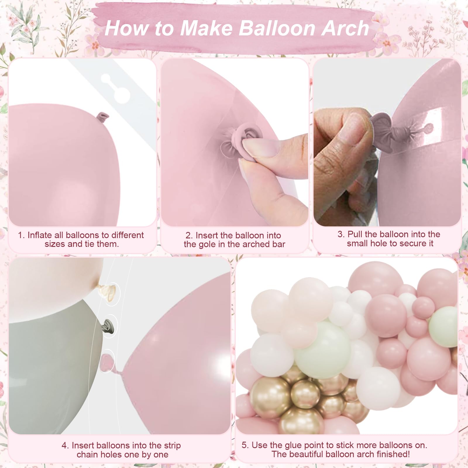 Paeyeq balloon arch strip aids seamless garland assembly.