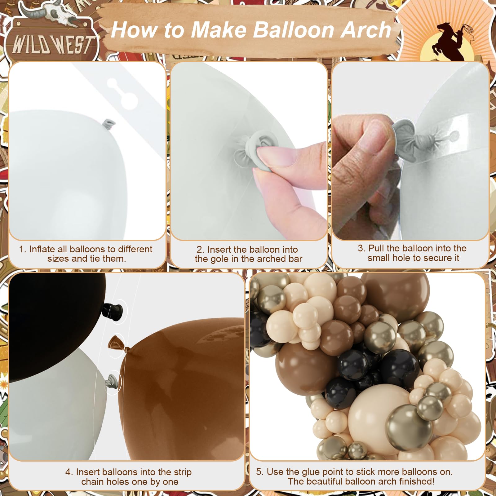 Paayeq balloon arch strip supports stable, professional-looking garlands