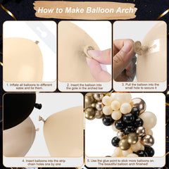 Paeyeq balloon arch strip keeps the garland secure for quick setup