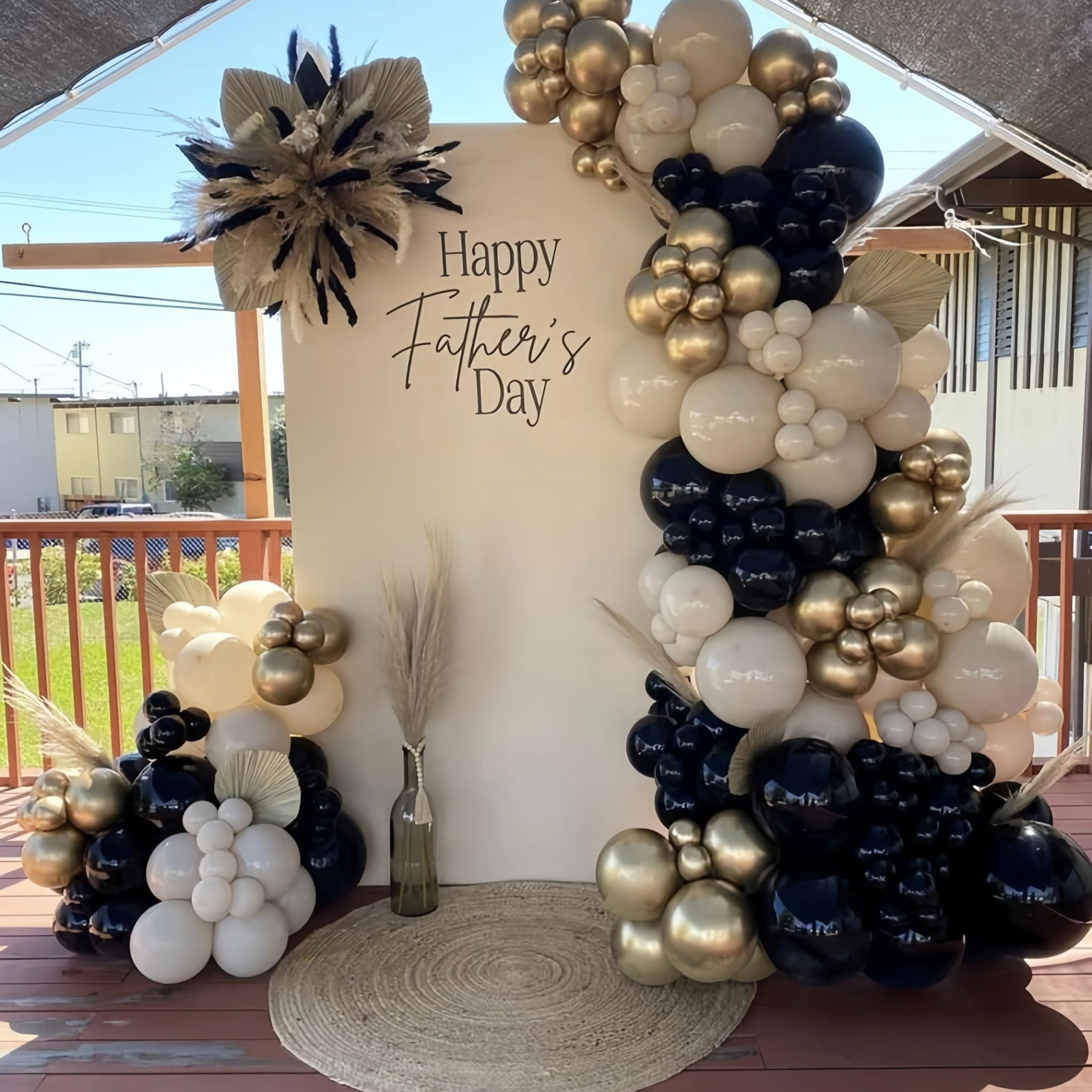 Paeyeq black 18in balloons provide bold contrast for modern party themes