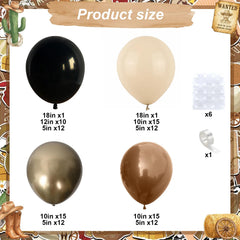 Paayeq brown 18-inch balloon adds bold rustic flair to celebrations