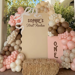 Paayeq brown 18 inch balloon adds warm western vibes.