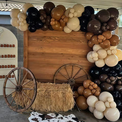 Paayeq light gold 10-inch balloon adds subtle shine to western decor
