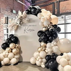 Paeyeq sand white 18in balloons create soft, classy backdrops for weddings