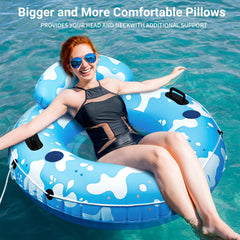 Pafolo River Tubes dual cup holders and heavy-duty handles for convenience.