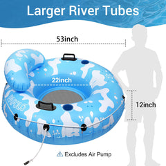 Pafolo River Tubes 0-46mm PVC for puncture-resistant durability on outdoor trips.