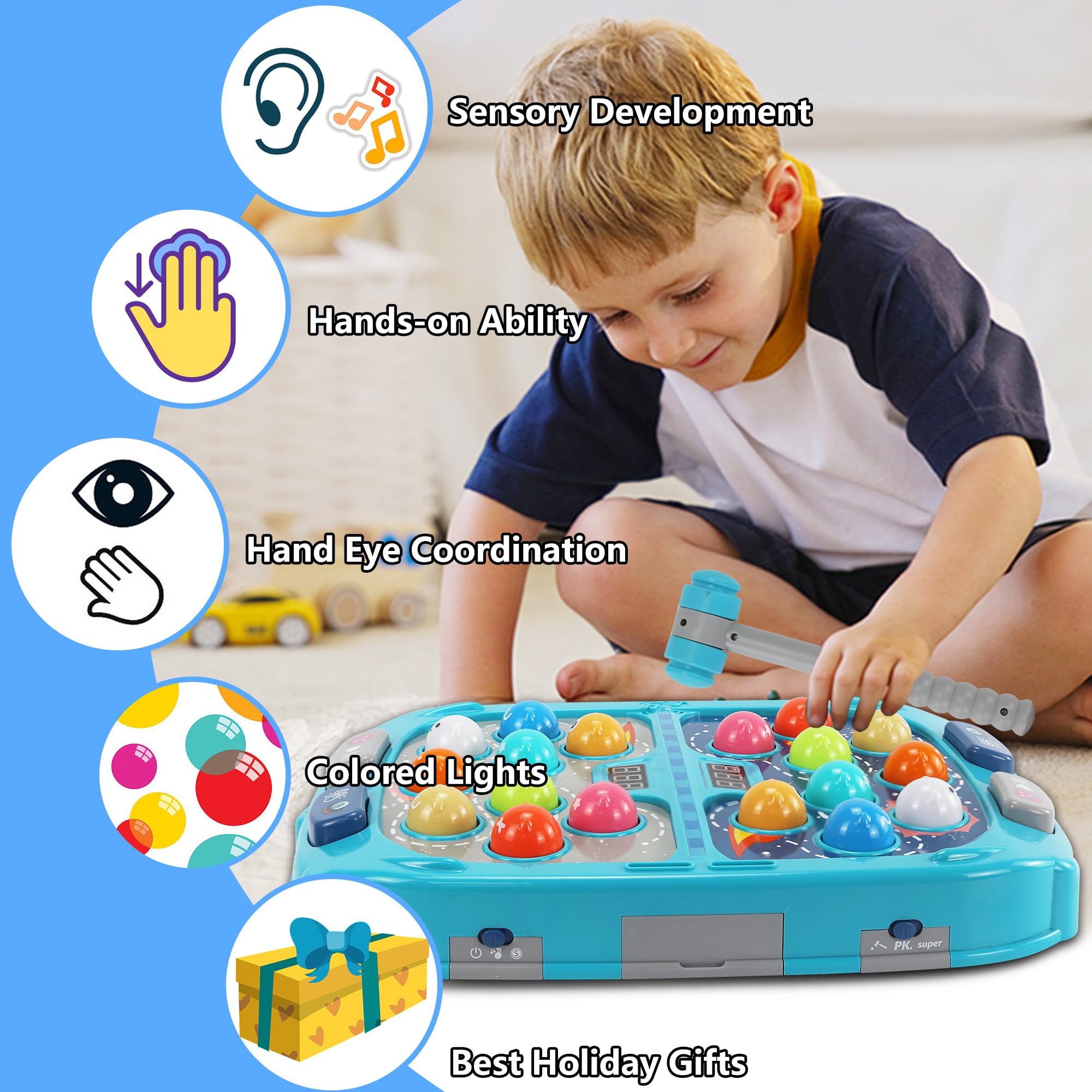 Safe soft hammer design of Pafolo Whack Game Mole for energetic pounding