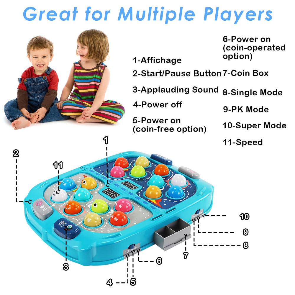 Pafolo Whack Game Mole makes a great toddler gift for family fun