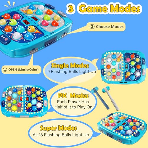 Two-player battle area of Pafolo Whack Game Mole for friendly competition