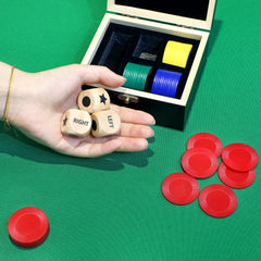 Pagather left right roll game night with family and friends for joyful moments.