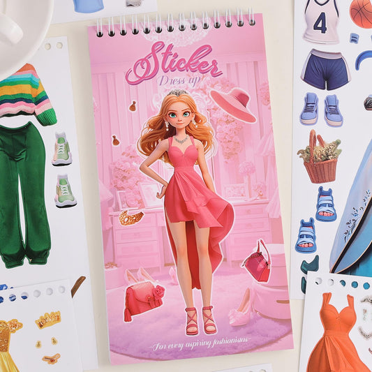 PAGEMORE Princess Dress-Up Stickers collection for imaginative play.