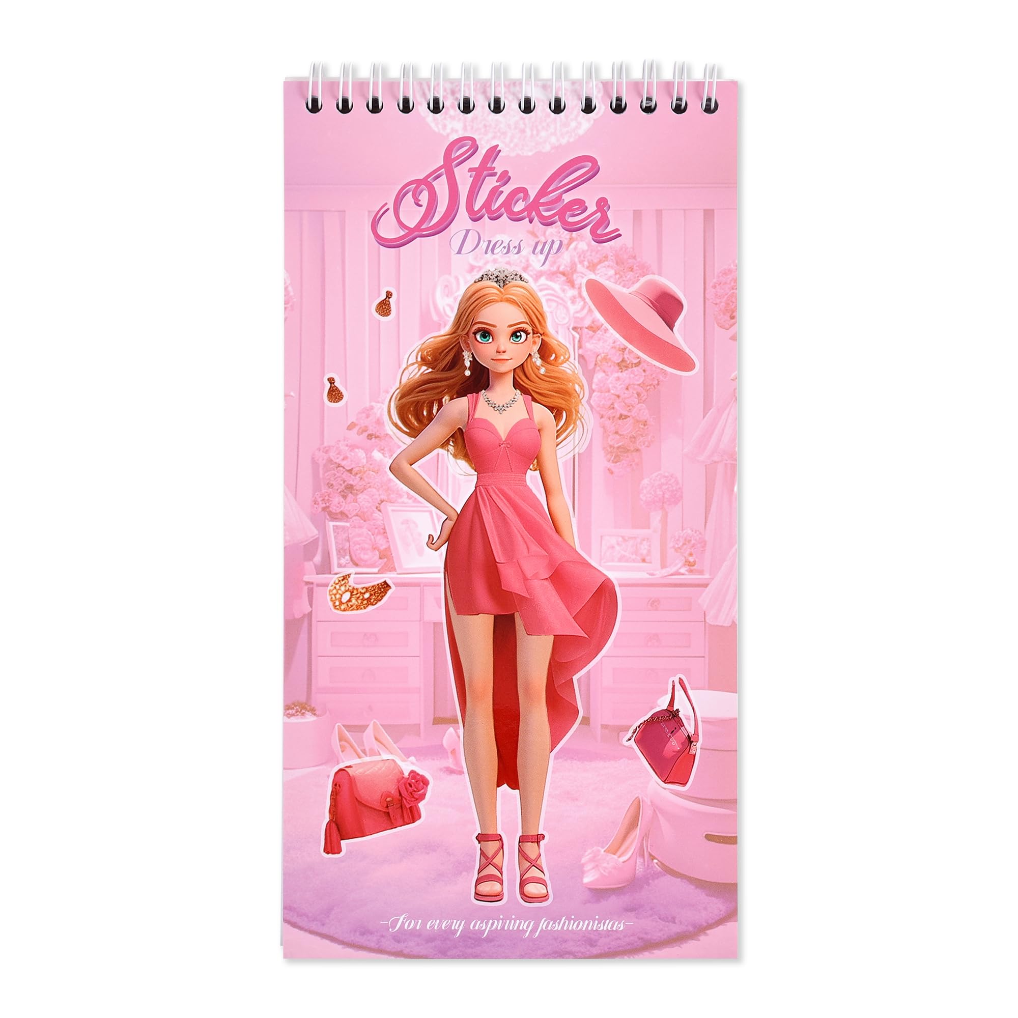 PAGEMORE Princess outfits sticker set for mix-and-match fashion play.