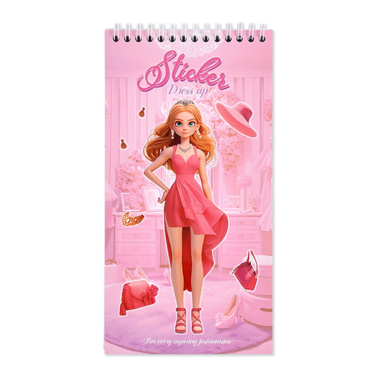 PAGEMORE Princess outfits sticker set for mix-and-match fashion play.