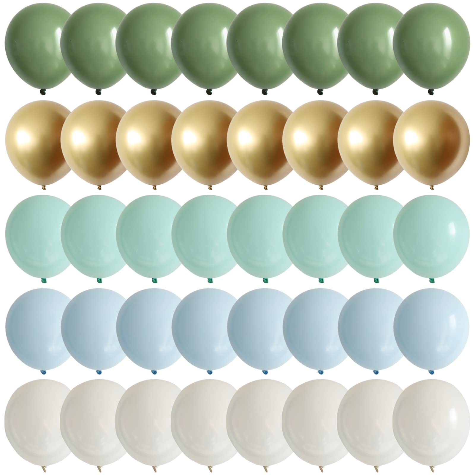 Pagicoday sage green balloons 10 inch for neutral baby shower decor