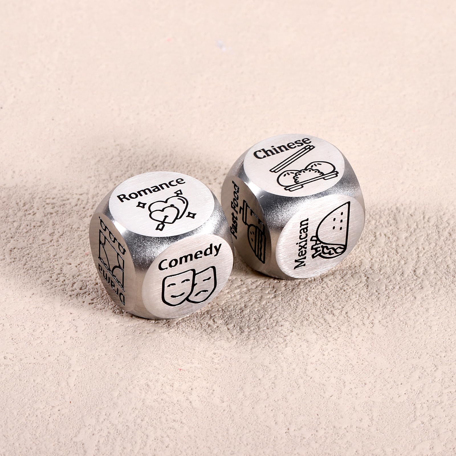 Paginafr dining-options dice highlighting pizza, sushi and more for meals