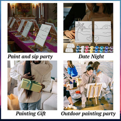 PAILIM brushes set for details and broad strokes in the couples painting kit