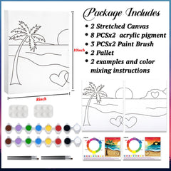 PAILIM 8x10 couples painting kit gift option for birthdays or holidays