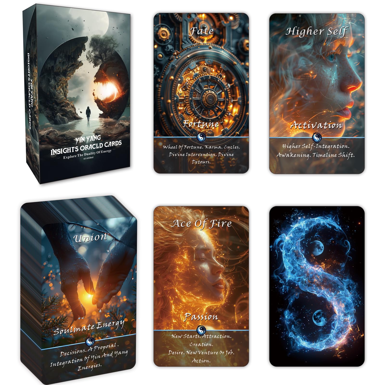 Pailing Yin-Yang Oracle Deck front cover showing balanced energy and brand aesthetics