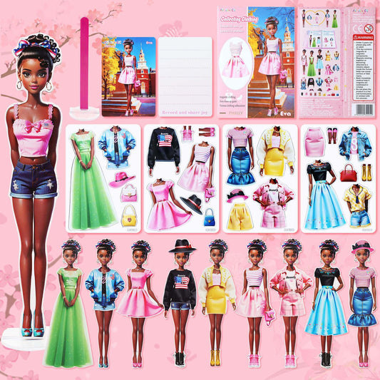 PainZieteg magnetic dress-up dolls, 6-inch size, perfect for portable imaginative play.