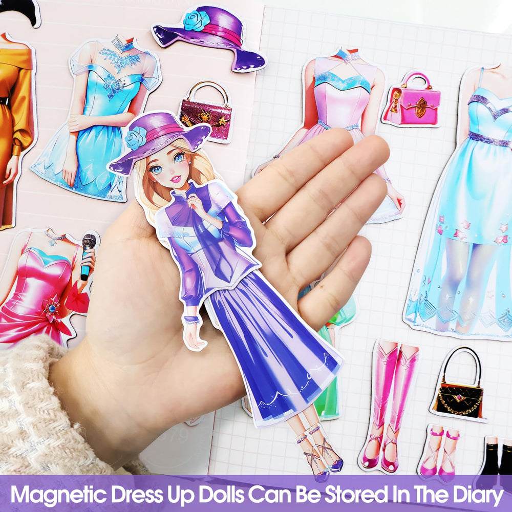 PainZieteg kids playing with the magnetic dress up set
