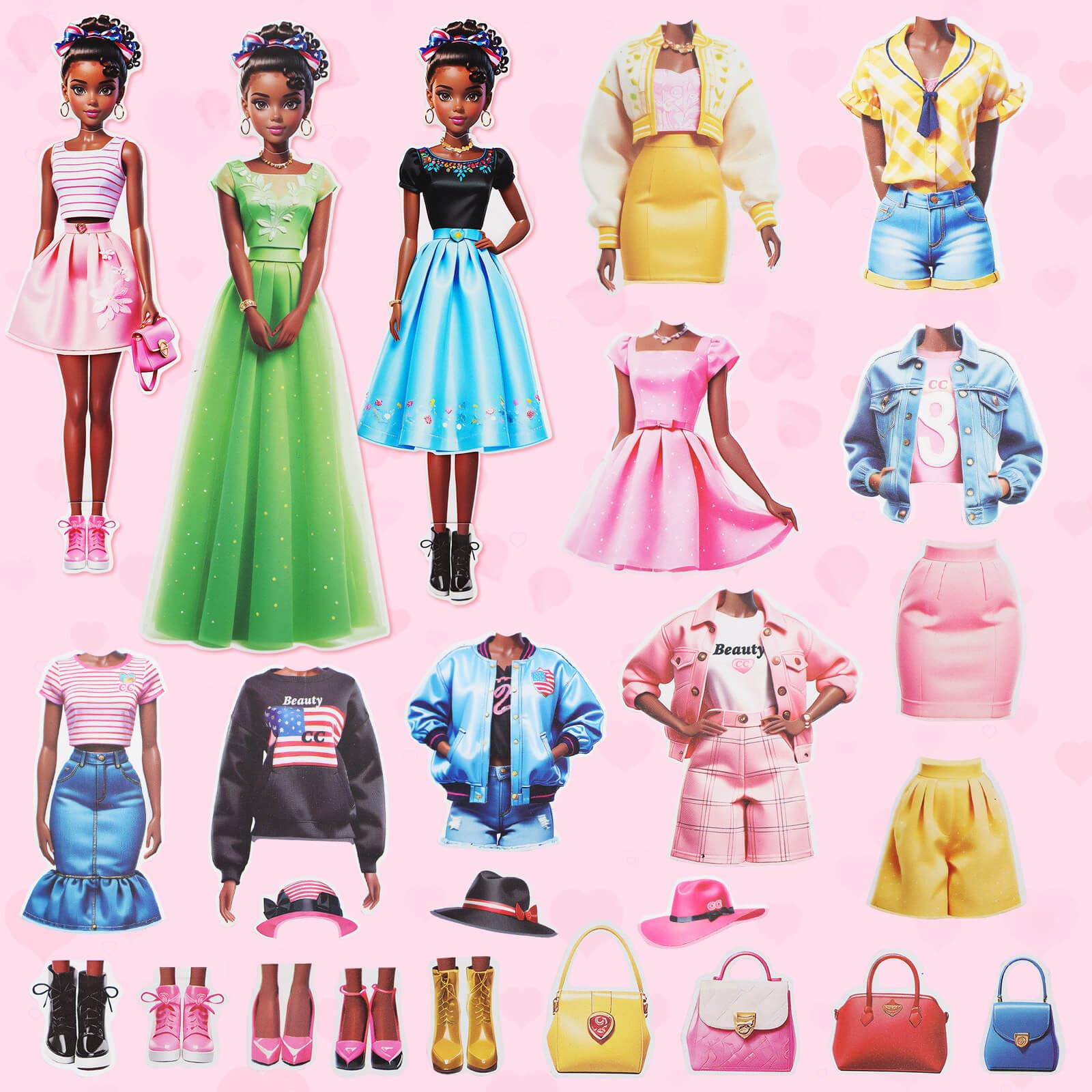 PainZieteg princess-themed outfits encourage fashion sense through safe, interactive play.