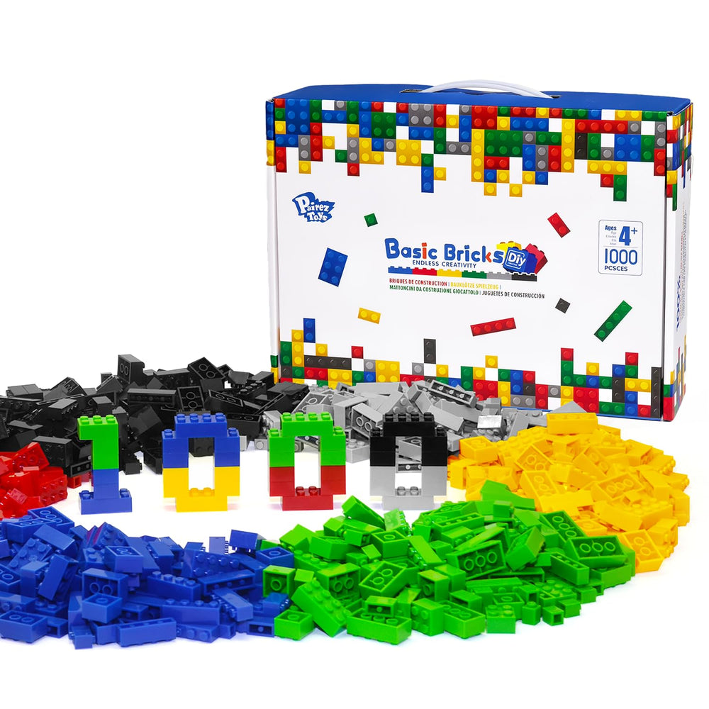 Pairez Toys 1000-piece bricks set packaging ready for quick, creative builds.
