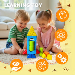 Pairez Toys BPA-free ABS plastic for safe, durable use