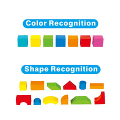 Pairez Toys foam blocks compatible with other blocks for mixed sets.