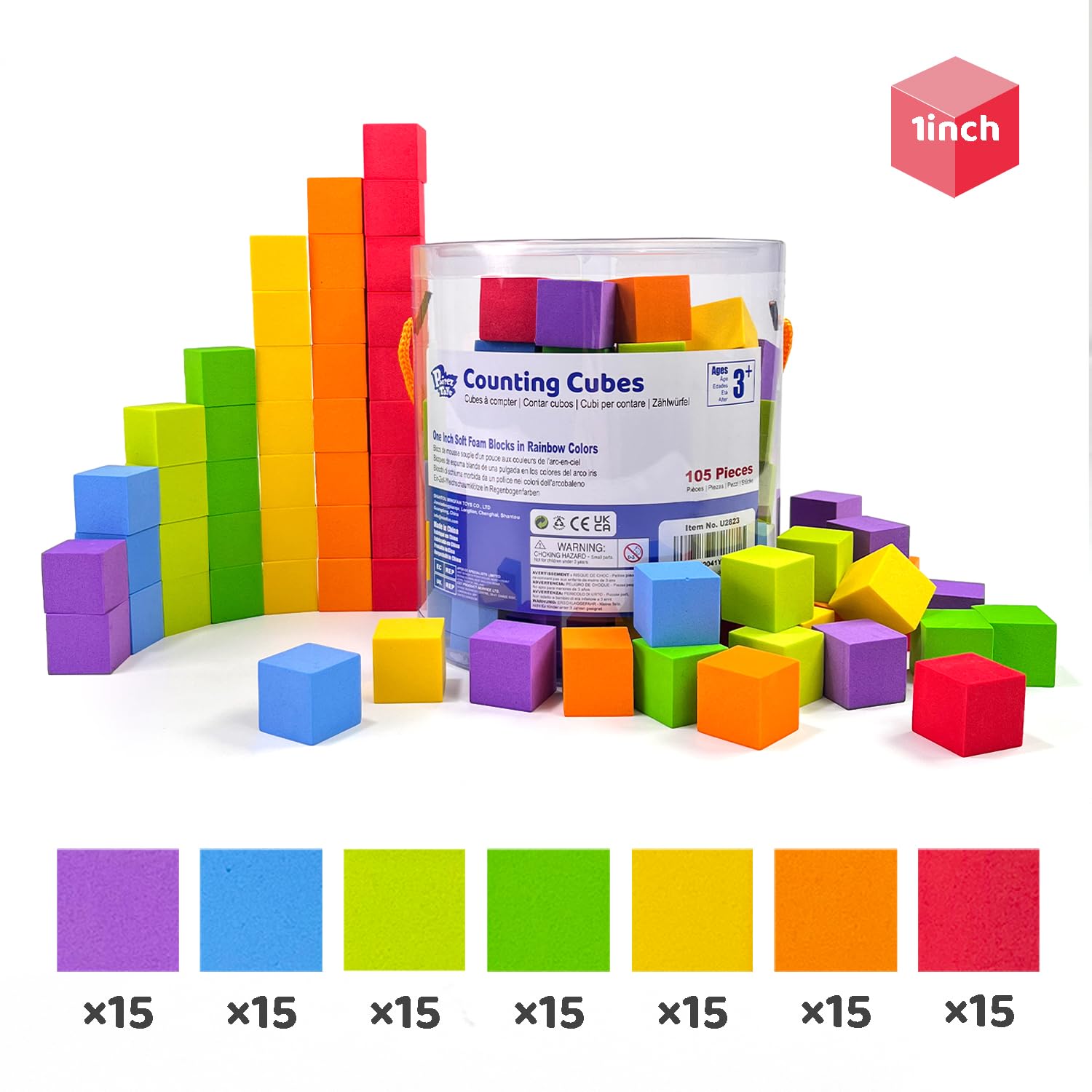 Pairez Toys foam counting blocks enable math exploration and imaginative play.