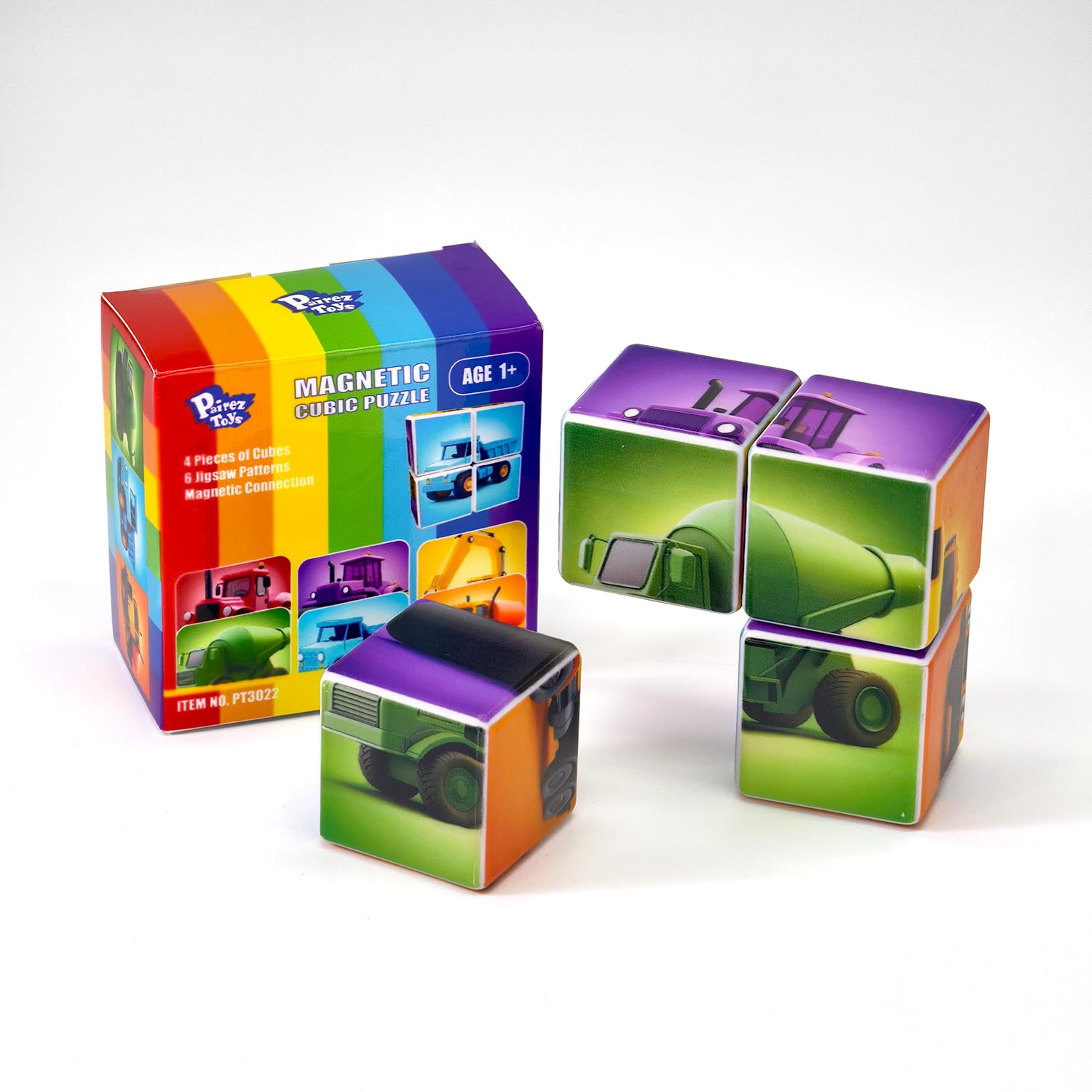 Pairez Toys large blocks reveal bright patterns and kid-friendly, easy-grip size