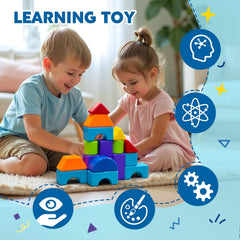 Pairez Toys durable BPA-free ABS blocks resist daily drops and bumps.