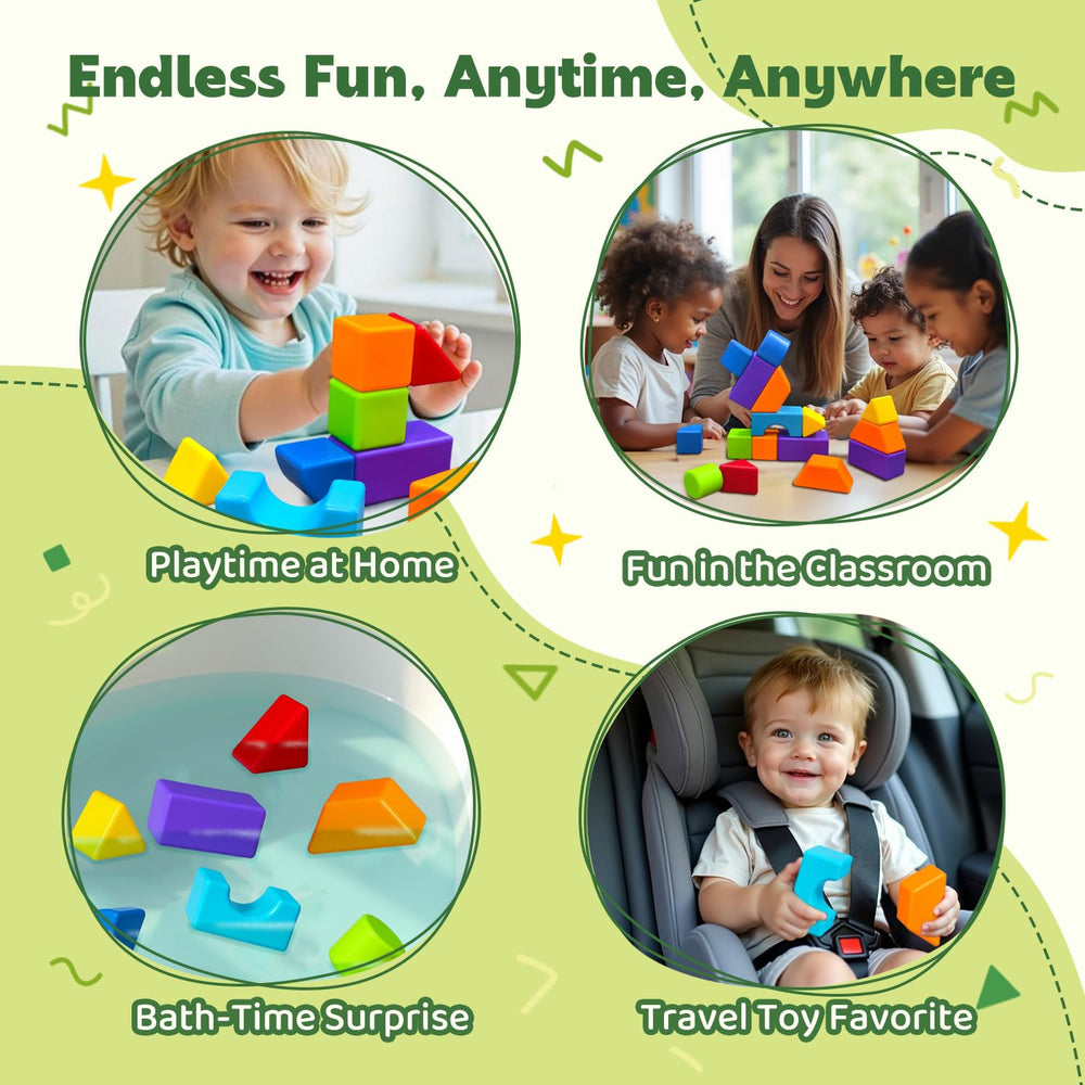 Pairez Toys magnetic blocks waterproof for bath-time and splash-friendly play.