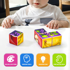 Pairez Toys seamless magnet design enables connections from any side.