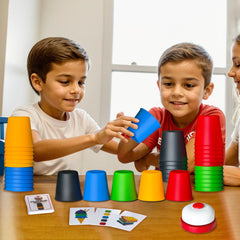 Pairez Toys Action shots show kids racing and cheering in friendly competition.