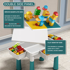 Pairez Toys small activity table marble-run layout encourages fine motor skills.