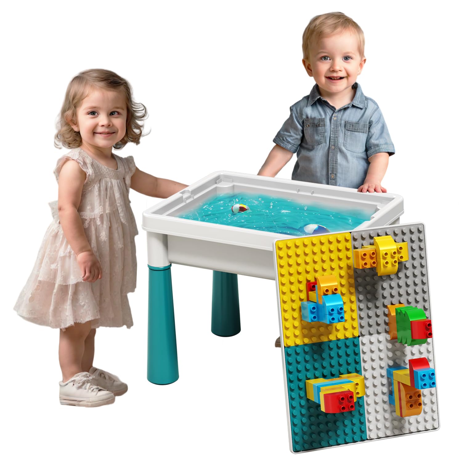 Pairez Toys small activity table top view offers versatile toddler play and learning.