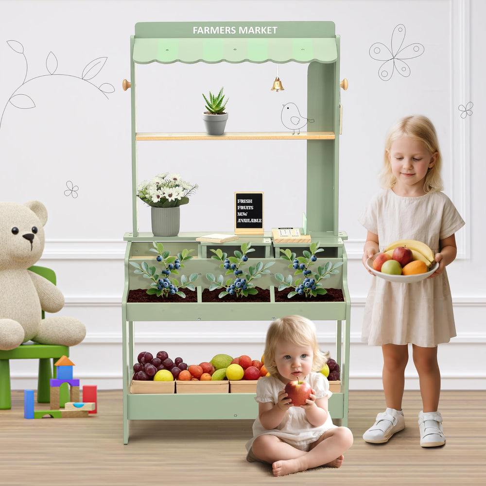 PairPear double-sided chalkboard for pricing and menus in play.