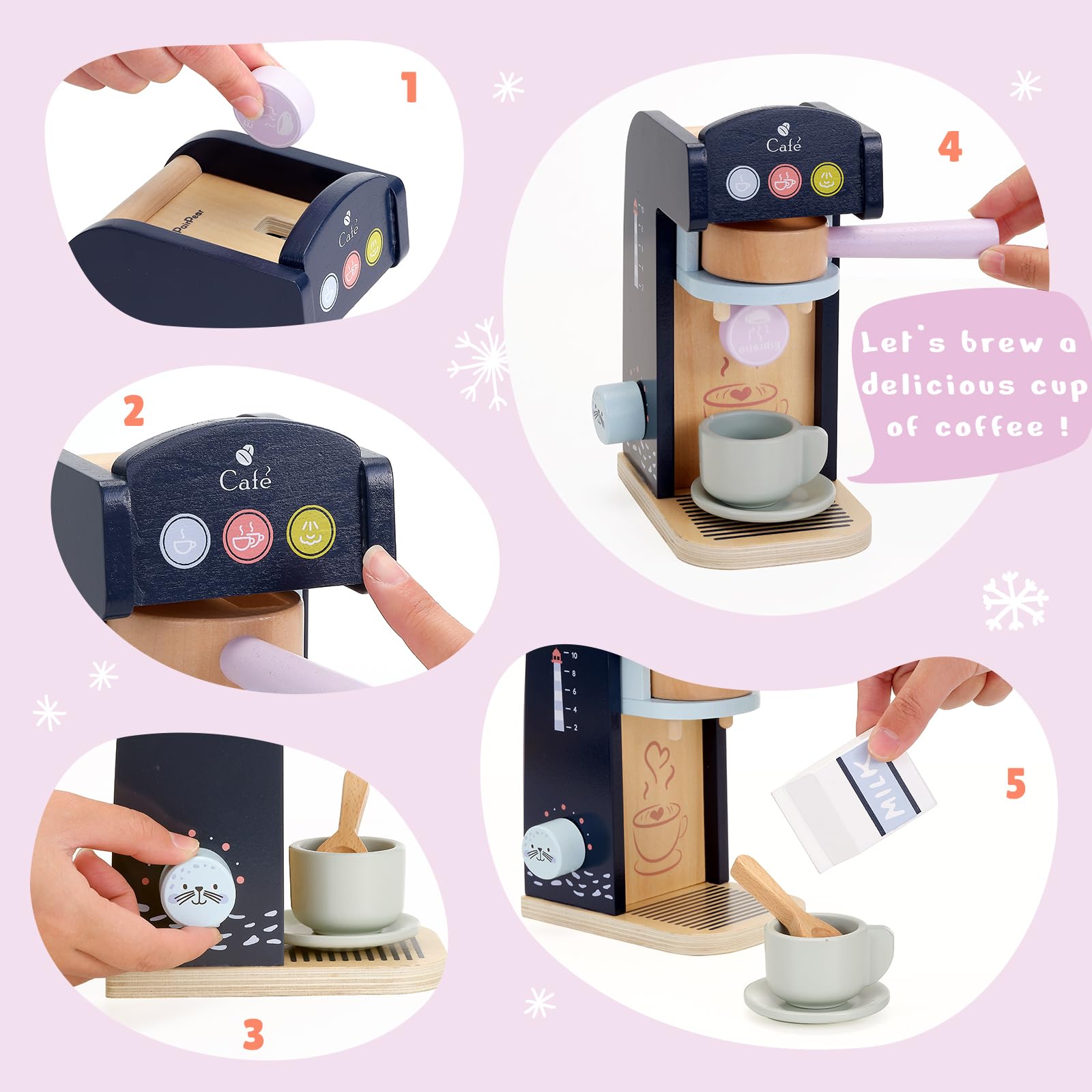 PairPear milk carton adds complete kitchen role-play appeal.