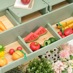 PairPear play food and vegetables engage kids during mud adventures.