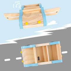 PairPear wooden car features safe rounded edges for little hands