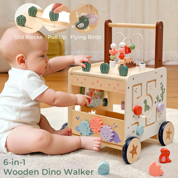 PairPear walker bead-volcano supports hand eye coordination through bead play