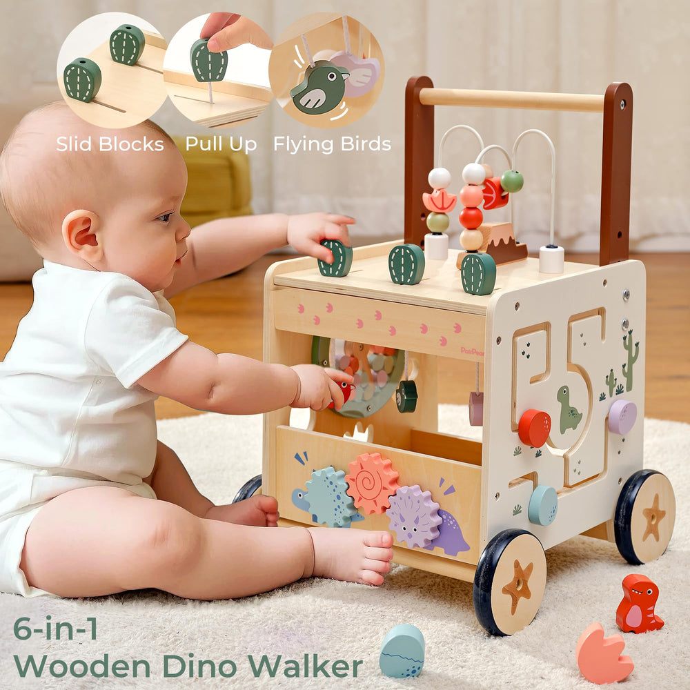 PairPear walker bead-volcano supports hand eye coordination through bead play