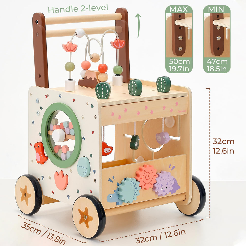 PairPear walker dino-gears engages fingers with turning gears