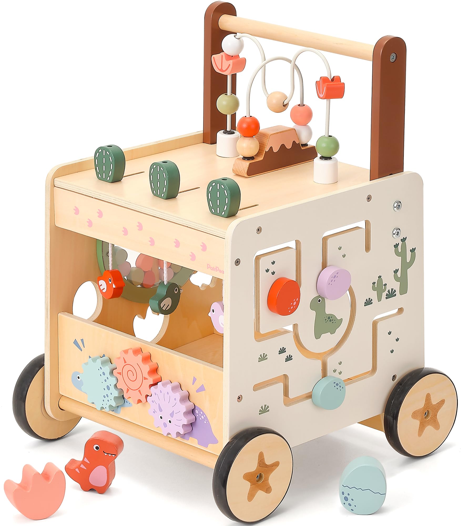 PairPear walker dinosaur world highlights six sensory games for exploration