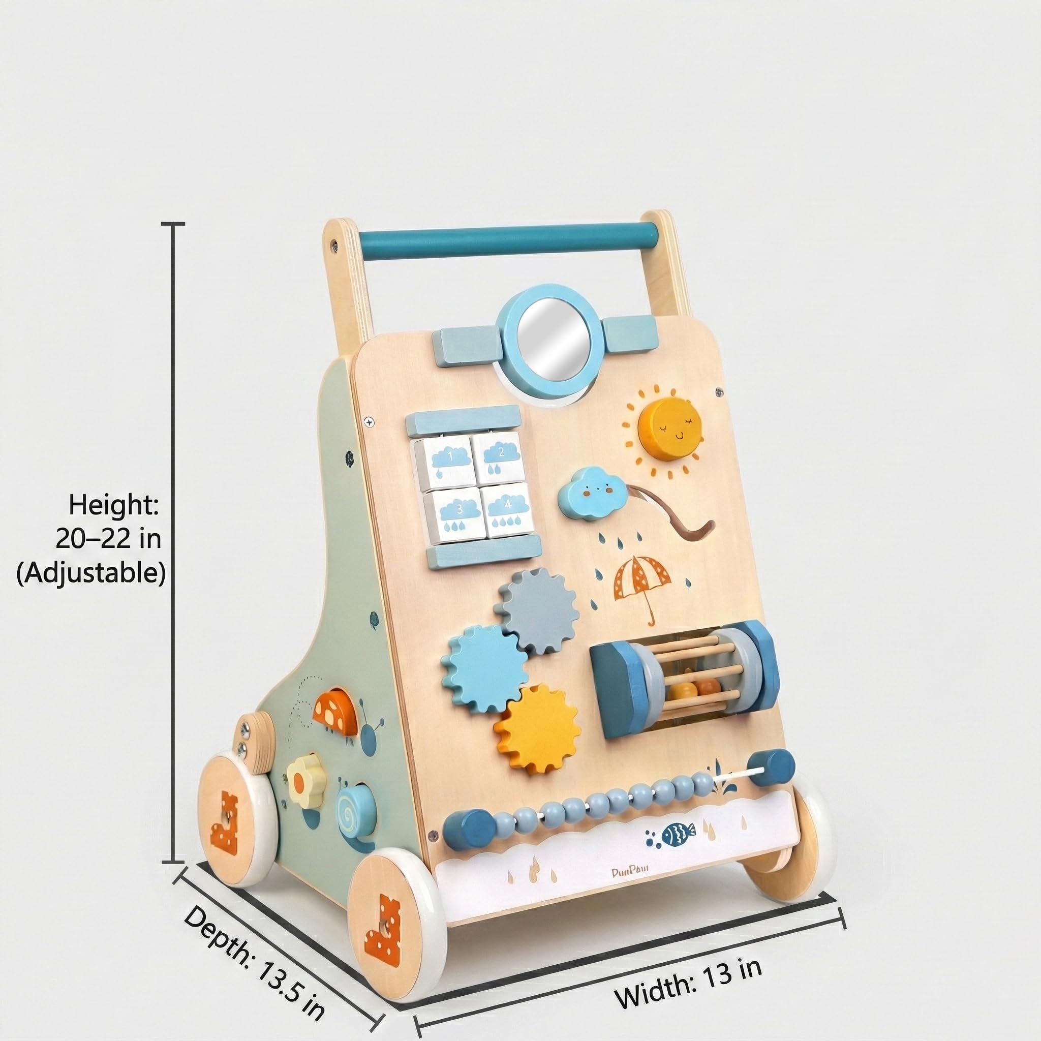 PairPear walker beads create tactile sequencing for motor skill development and coordination.