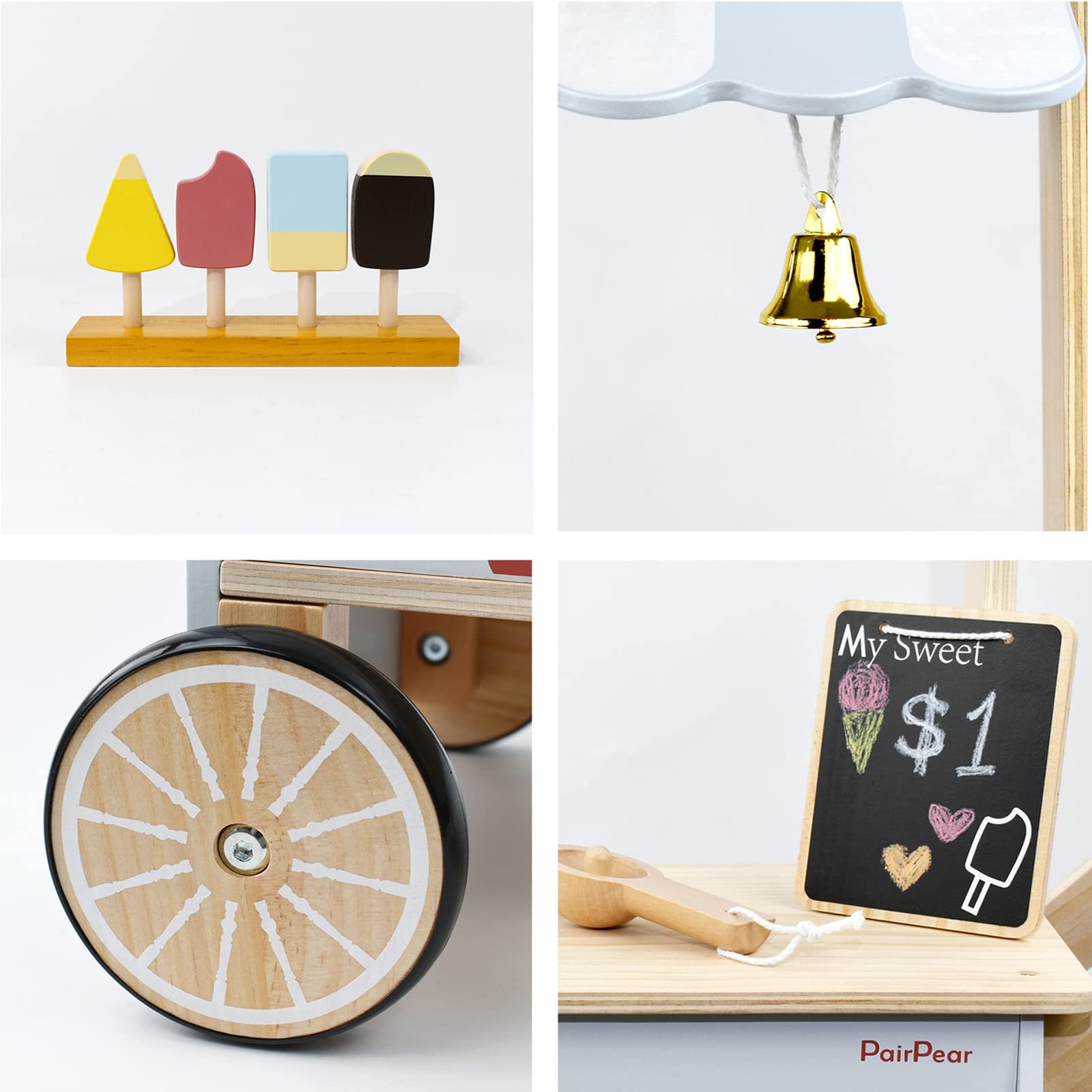 PairPear under-cart storage view showcases clutter-free organization after pretend shop sessions