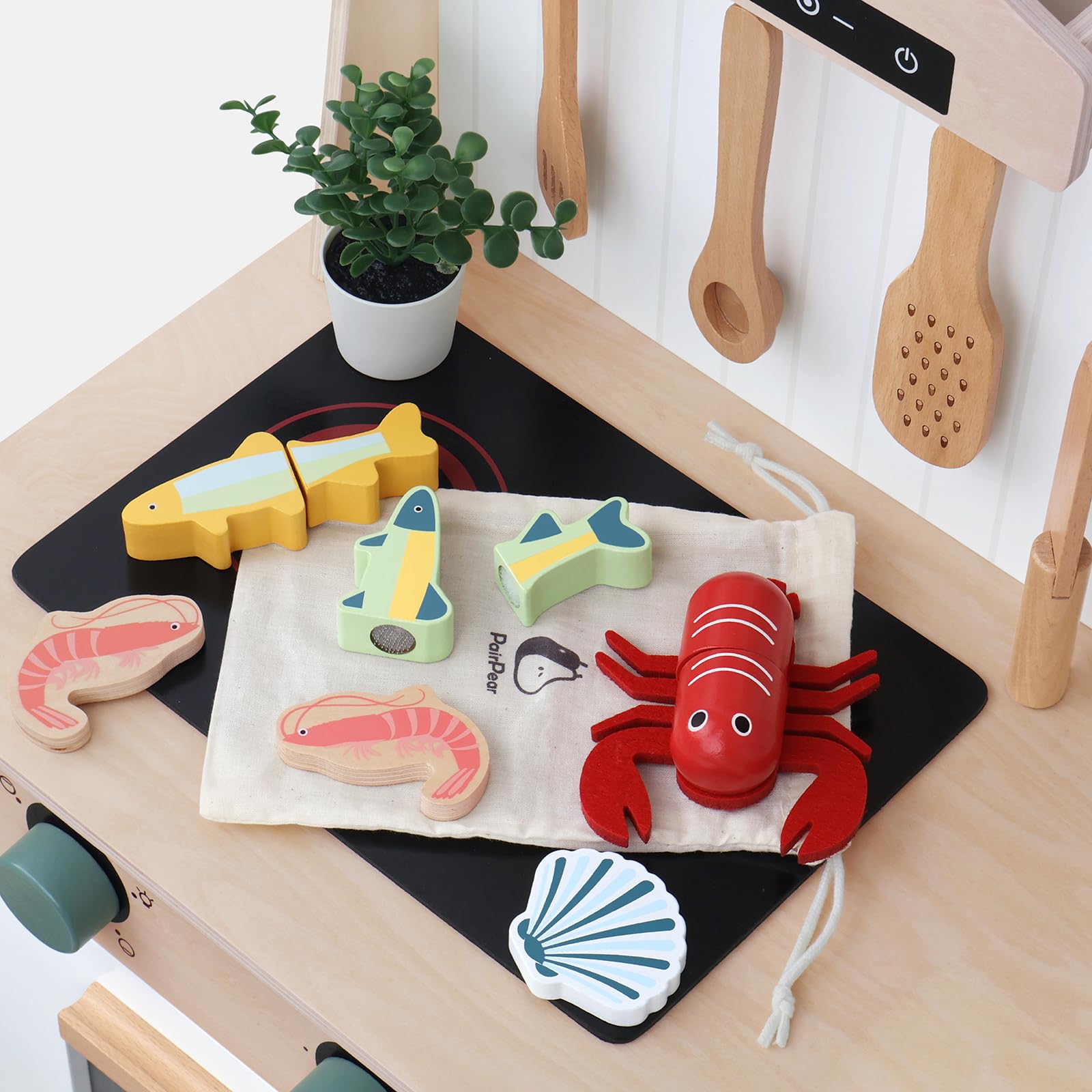 PairPear fish piece supports fine motor skills during imaginative play