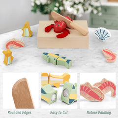 PairPear wooden storage box keeps pieces organized for easy cleanup