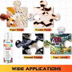 Paistely puzzle glue for diamond paintings extends protection and vibrancy.